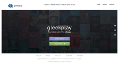 Desktop Screenshot of gleekplay.com